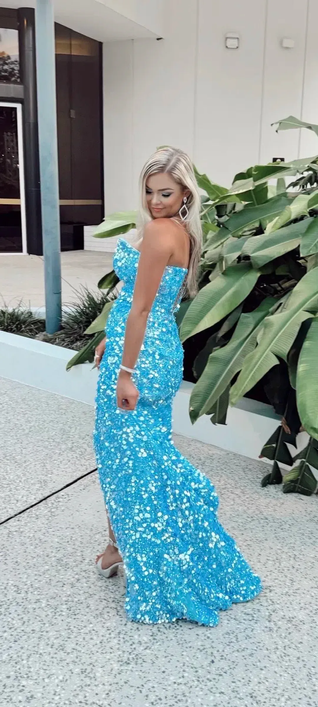 Liastublla Light Blue with High Slit - Size 12 for rent on The Volte - main image