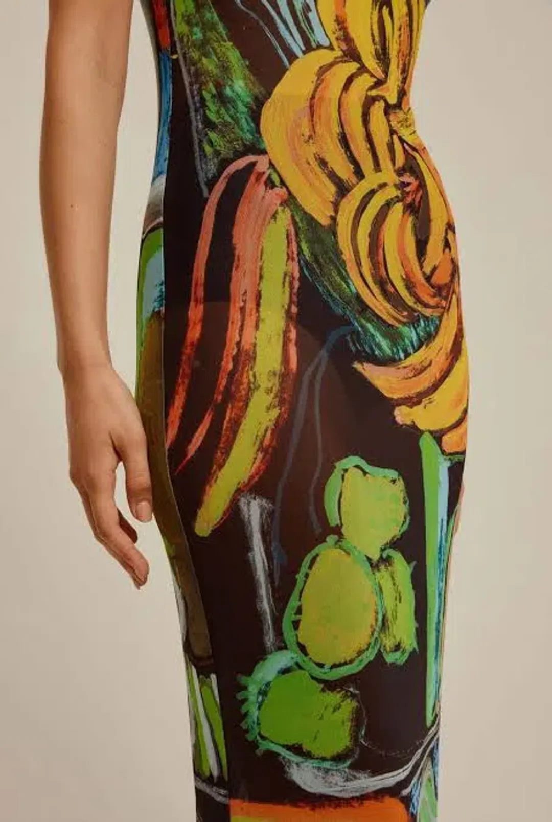 Venroy Mesh Tank Dress Jamaica Print Size 8 S Small for rent on The Volte - main image