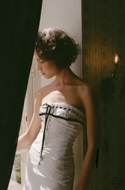 With Jean SABRIN DRESS | WHITE EMBROIDERY size S for rent on The Volte - image 1