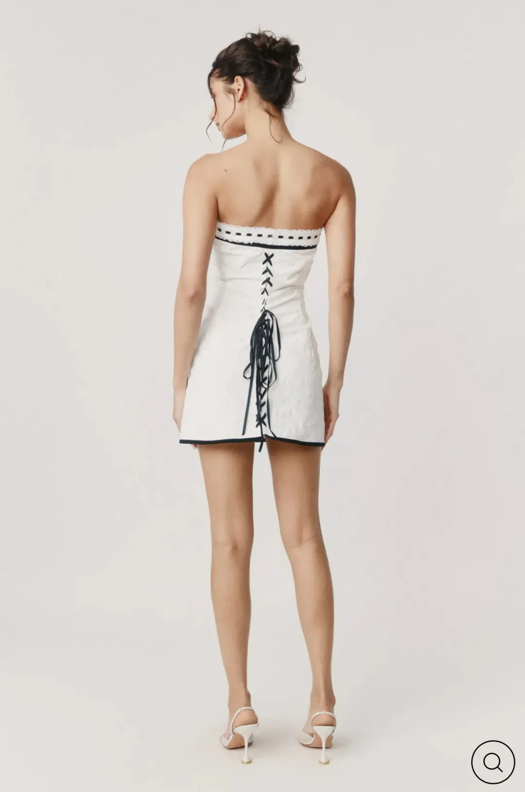 With Jean SABRIN DRESS | WHITE EMBROIDERY size S for rent on The Volte - main image