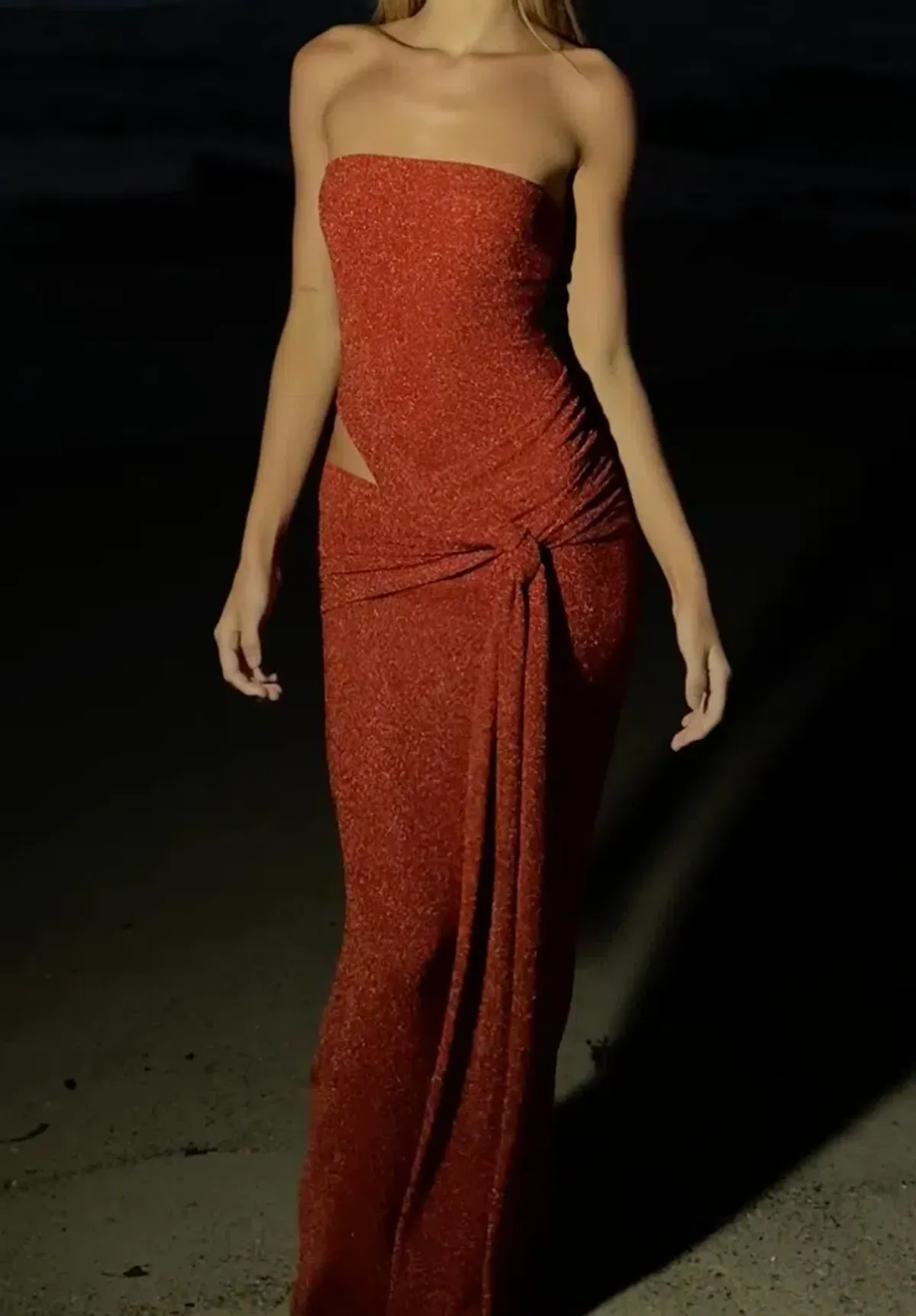 Elaai Monaco Dress Burnt Orange 10 for rent on The Volte - main image