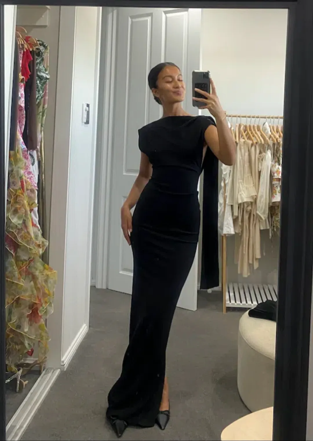 Effie Kats Audrey Gown Black for rent on The Volte - main image