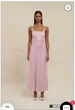 BY JOHNNY. Zinnia Geo Bias Midi Dress for rent on The Volte - image 2