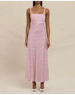 BY JOHNNY. Zinnia Geo Bias Midi Dress for rent on The Volte - image 1