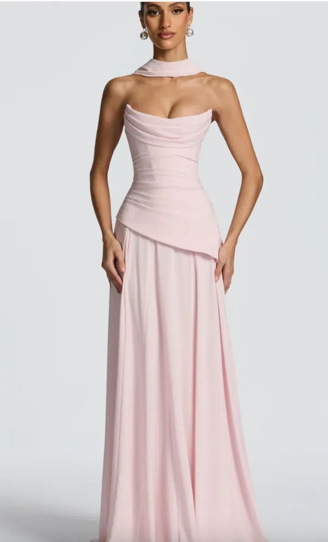 Patricia Maxi Dress - Blush SIZE S for rent on The Volte - main image