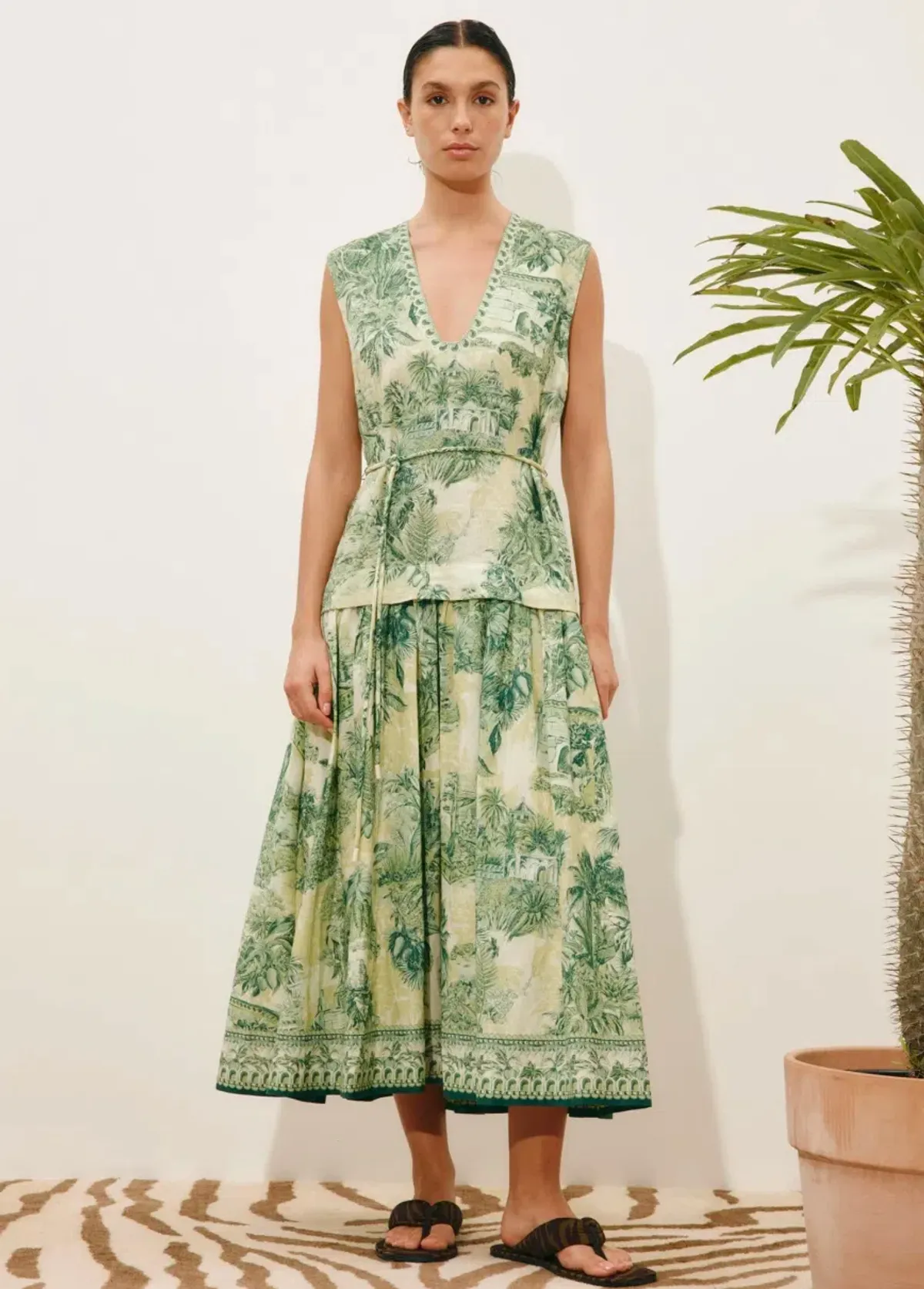 Alémais Sara Midi Dress Size 16 for rent on The Volte - main image