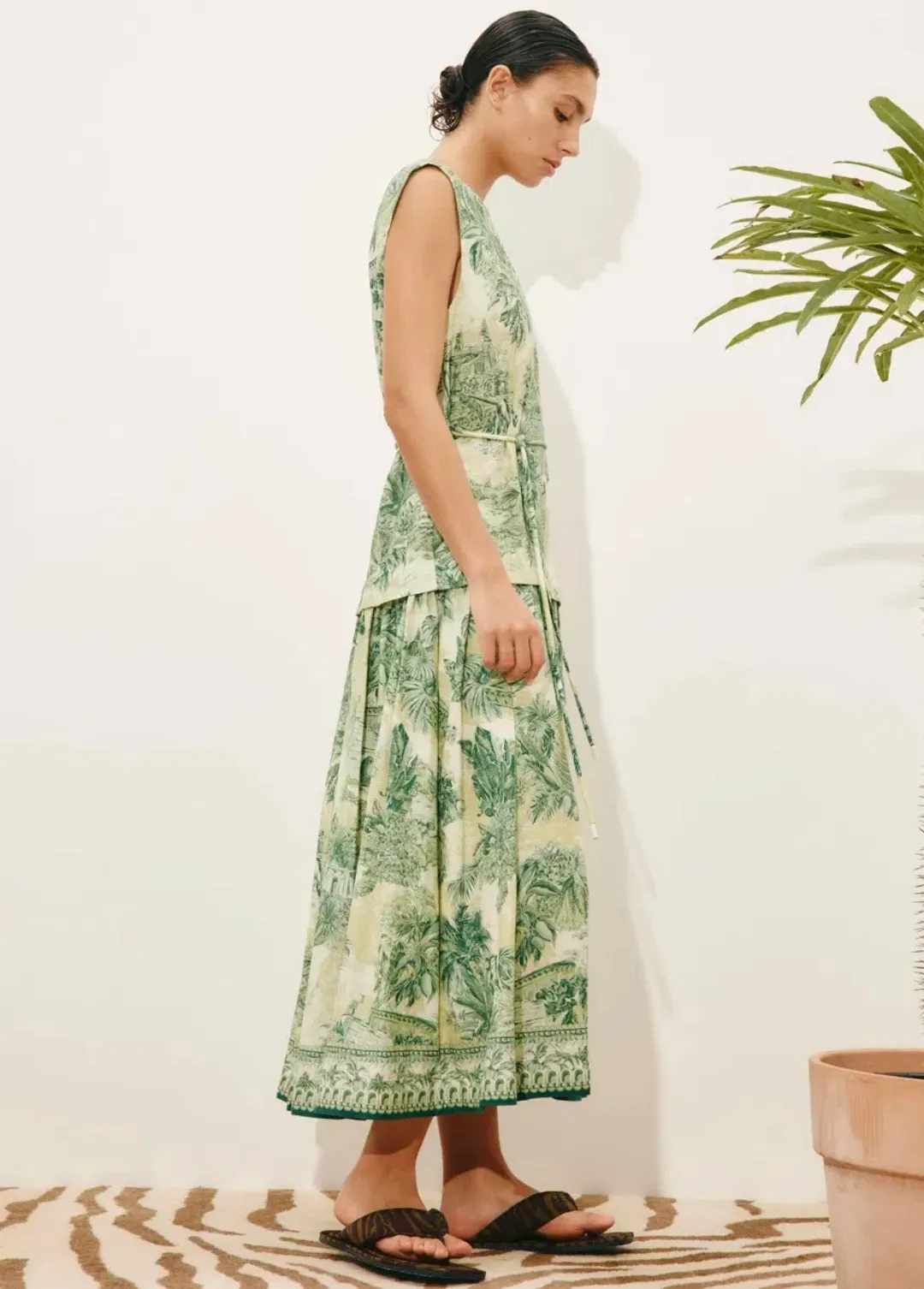 Alémais Sara Midi Dress Size 16 for rent on The Volte - main image