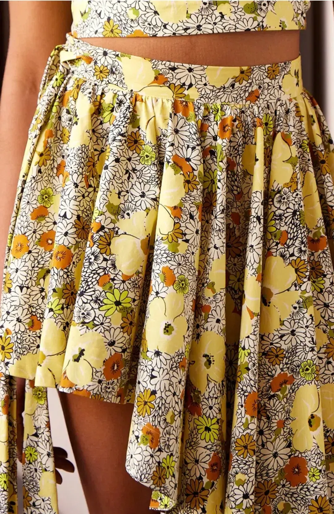 Alémais Orange Blossom Top and Skirt Set Size 16AU for rent on The Volte - main image