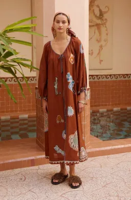 Alémais Laurence Tie Front Shirtdress Size 12AU for rent on The Volte - image 2