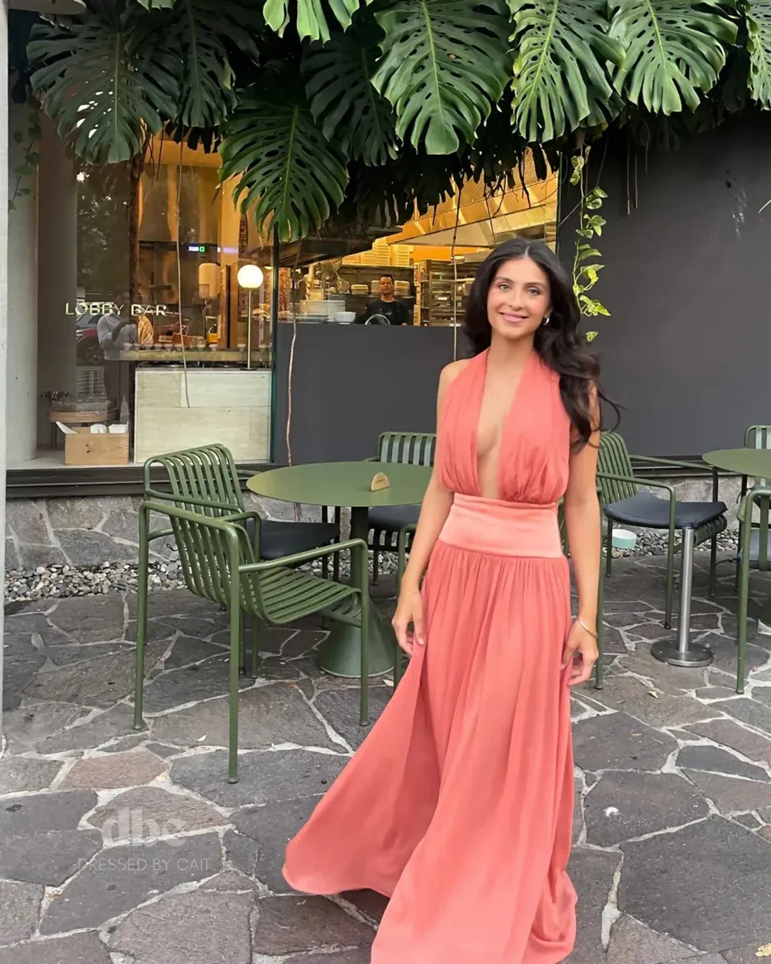 Arcina Ori Serena Maxi Dress in Coral Size Small for rent on The Volte - main image