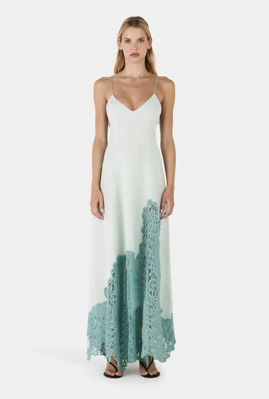 Hansen and Gretel Juno Maxi Dress Seaspray  for rent on The Volte - main image