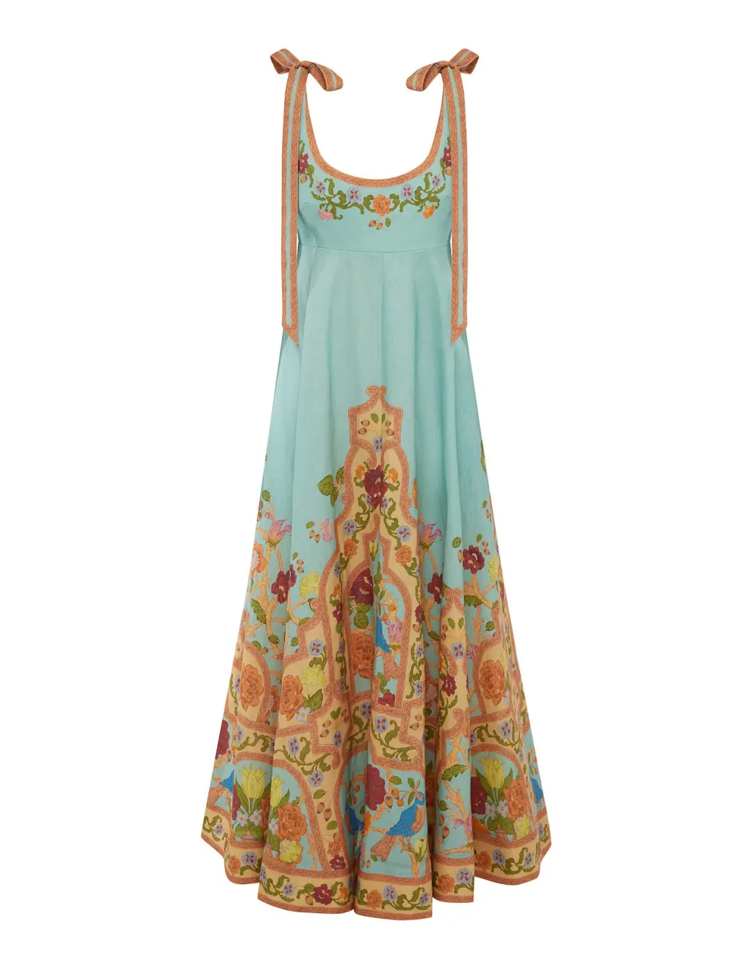 Alemais Mella Ballet Midi Sundress Exclusive in Multi Size 10 for rent on The Volte - main image