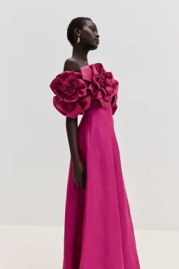 Aje Etta gown magenta size 16 for rent on The Volte - image 5