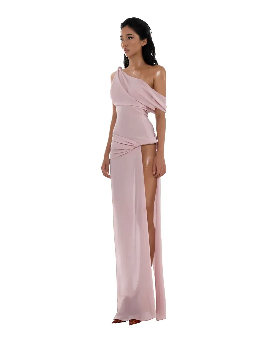 Huelley Rose Natalie Dress XS in Light Pink for rent on The Volte - main image