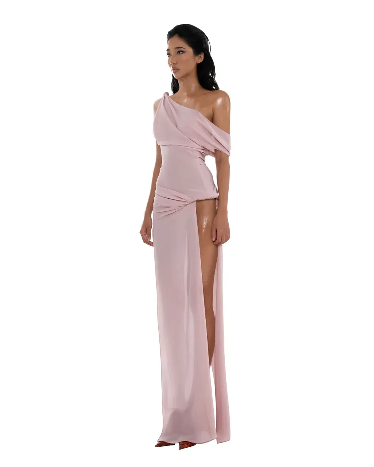 Huelley Rose Natalie Dress XS in Light Pink for rent on The Volte - main image
