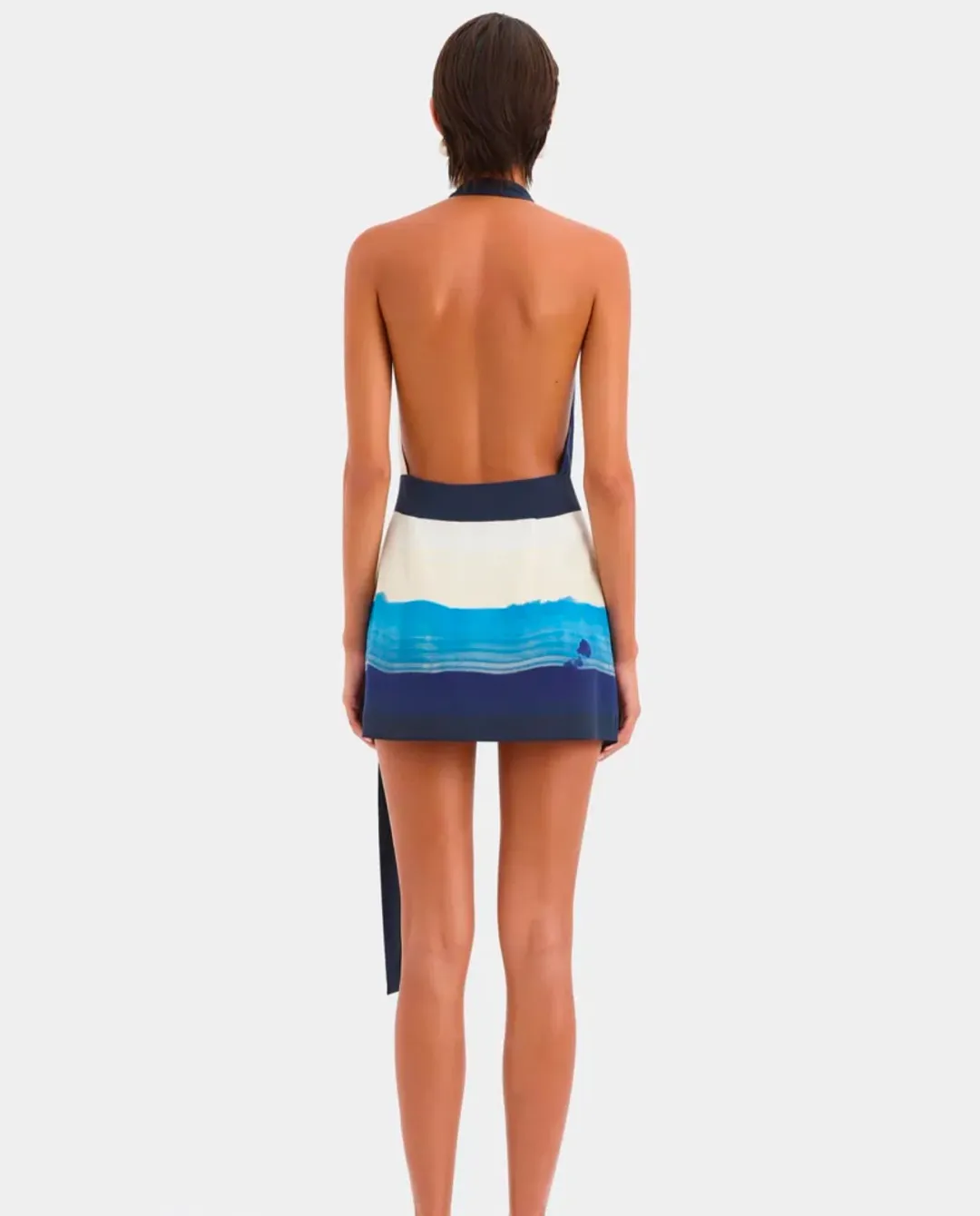 Sir the Label Mariner Halter Mini Dress Size 8 for rent on The Volte - main image
