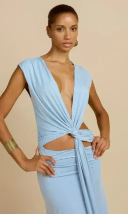 Arcina Ori Jade Dress Blue Maxi Size M / Au 10 for rent on The Volte - image 3