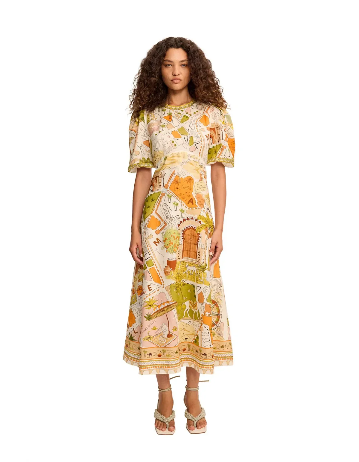 Alemais Bizzarr Midi Dress for rent on The Volte - main image