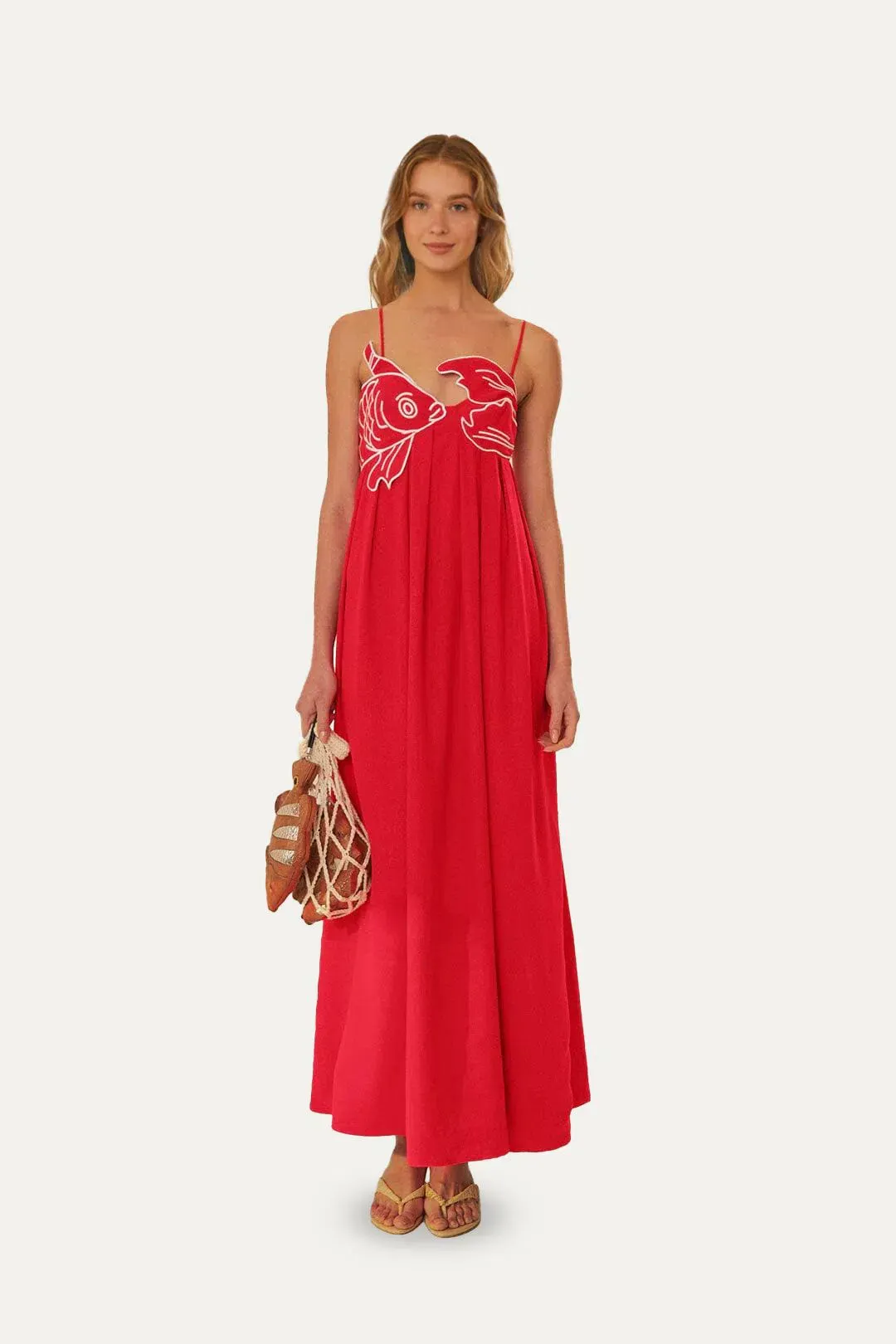 Farm Rio Fish Top Maxi Dress for rent on The Volte - main image