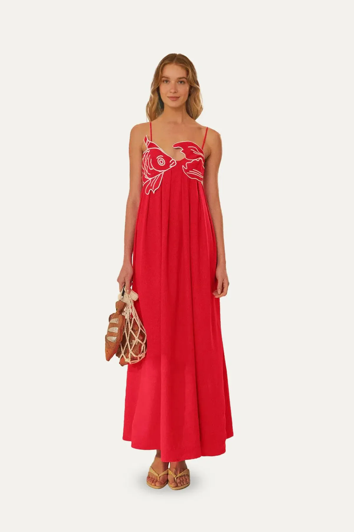 Farm Rio Fish Top Maxi Dress for rent on The Volte - main image