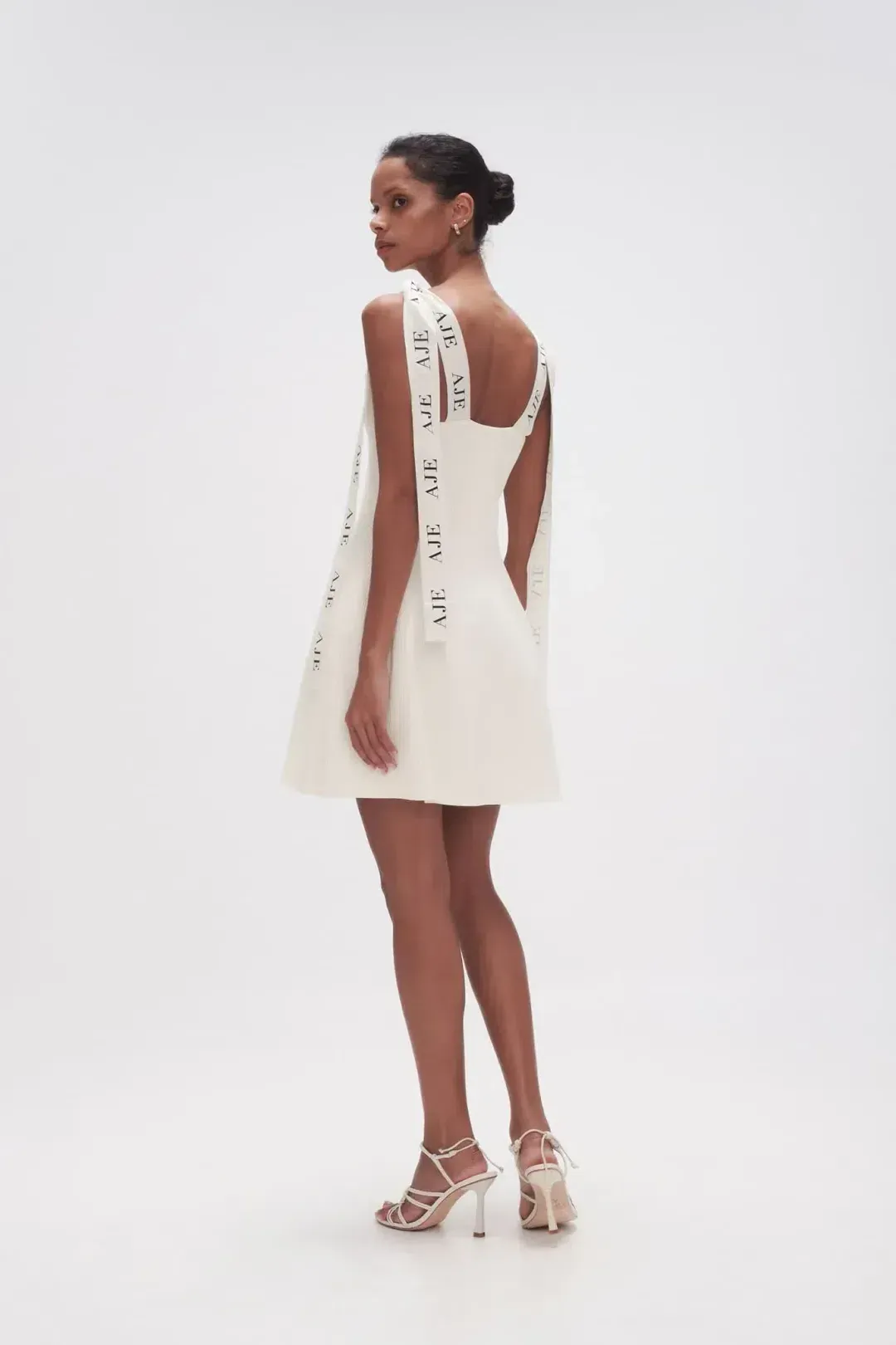 Aje Amber knit dress white sz XL for rent on The Volte - main image