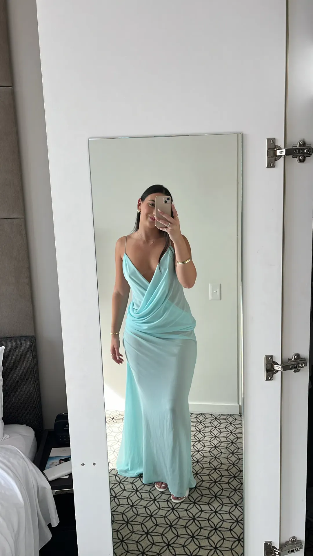 Natalie Rolt MAGNOLIA GOWN in blue for rent on The Volte - main image