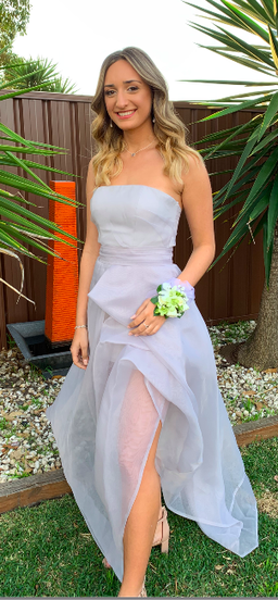 Elle Zeitoune Hazel Dove Dress Grey Size 6 for rent on The Volte - image 5