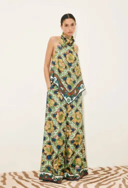 Alemais Liana Silk Top and Palazzo Pant Set Size 8 for rent on The Volte - image 2