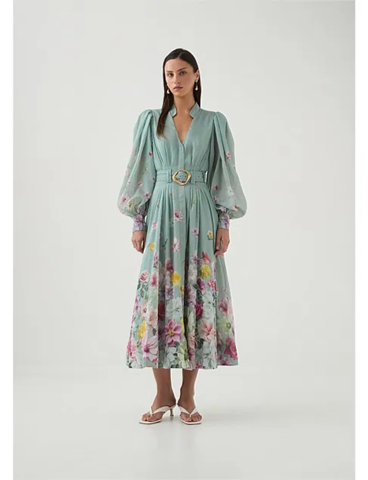 Aje Fleur Shirt Dress Size AU 14 for rent on The Volte - main image