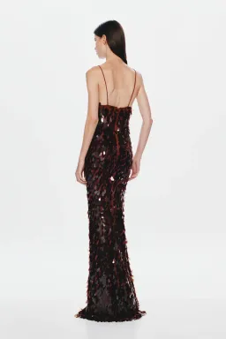 Misha Saphire Sequin Dress XS Fig for rent on The Volte - image 3