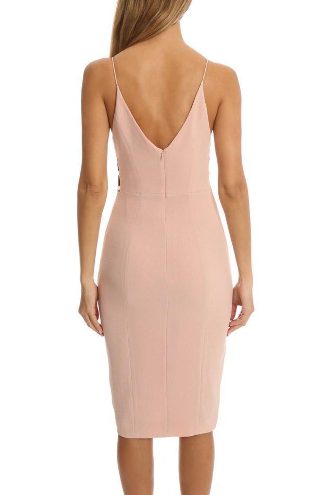 Zimmermann Crepe Link Midi Dress Lily Pink Size 8 for rent on The Volte - main image