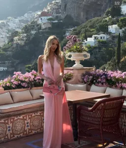 Natalie Rolt winona gown blossom pink size 6 for rent on The Volte - image 1