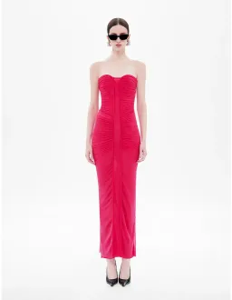 Misha Pink Strapless dress Small for rent on The Volte - image 2