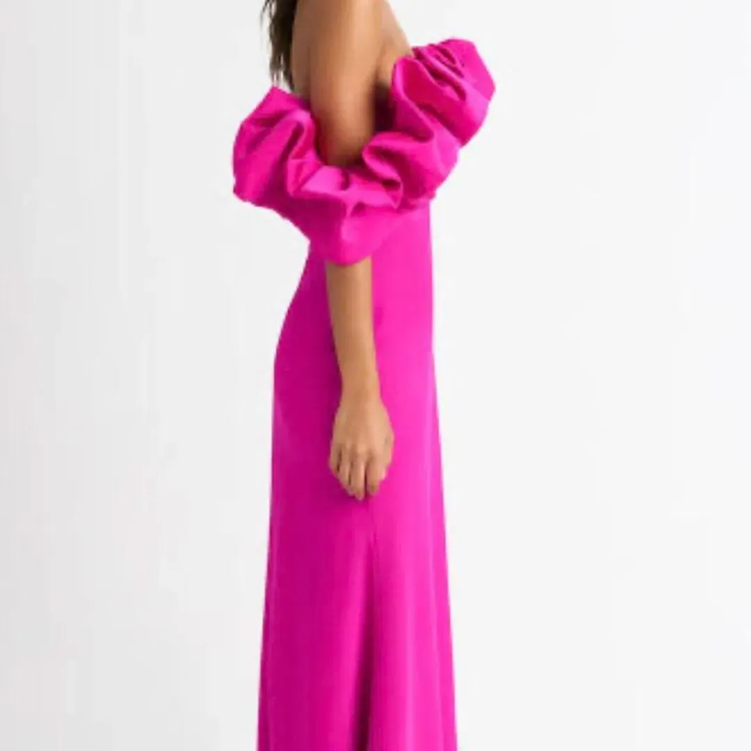 Sheike Margot Maxi Dress Magenta Pink Size 16 for rent on The Volte - main image