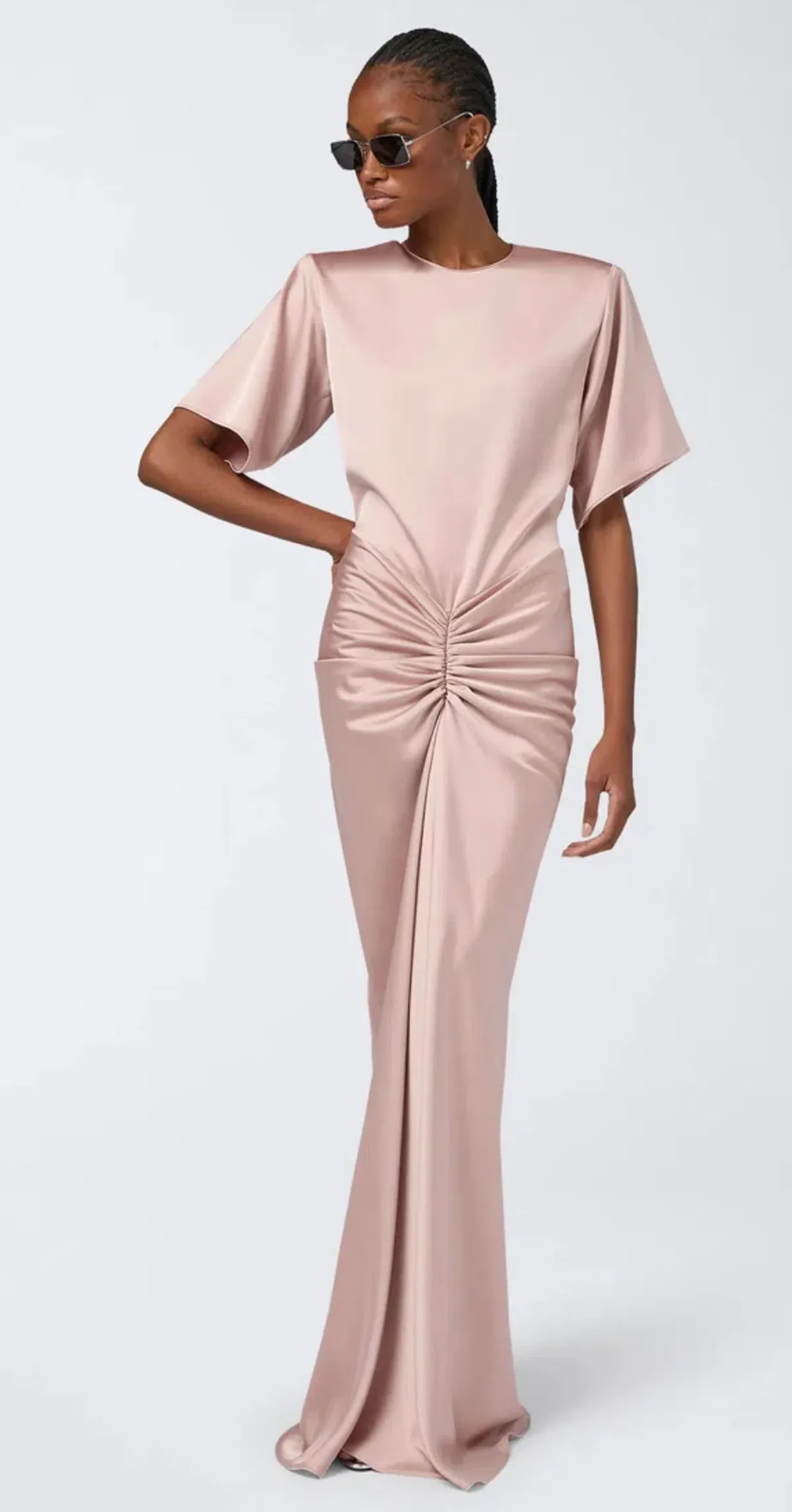 The Andamane Iris Maxi Dress Pink Size 8 for rent on The Volte - main image