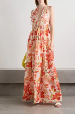 Zimmermann Tranquility Halterneck Maxi Dress for rent on The Volte - image 5