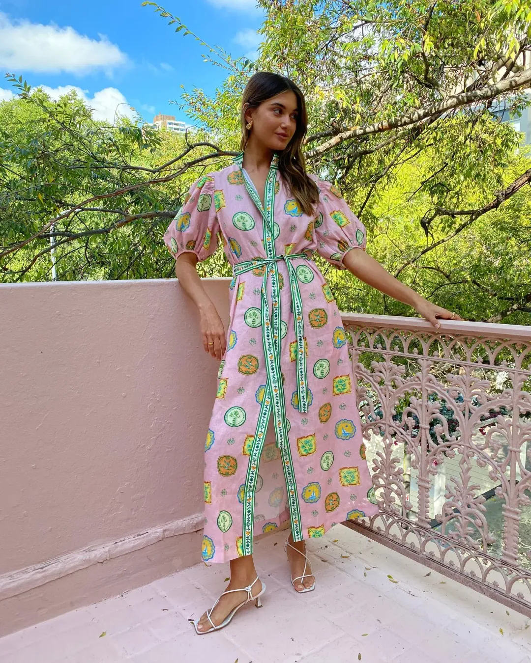Alemais Porcelain Shirt Dress Size AU 16 for rent on The Volte - main image