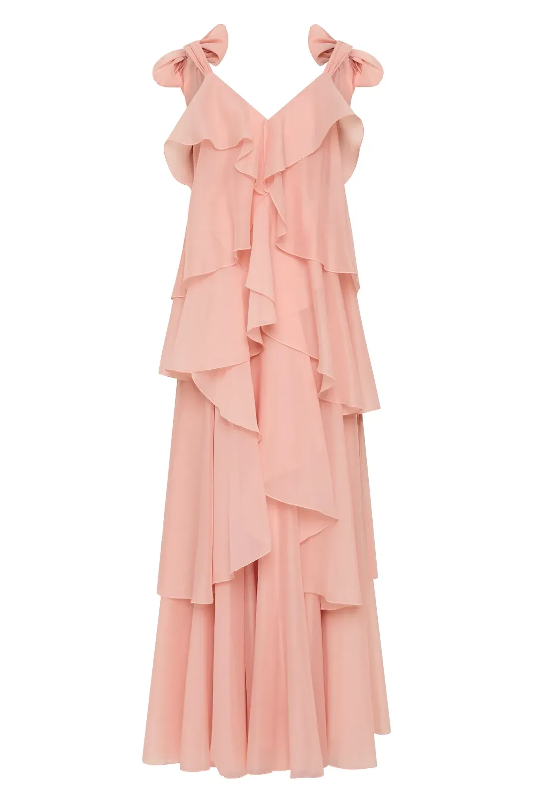 Aje Gracie Maxi Dress Size 16 in Muted Rose Pink for rent on The Volte - main image