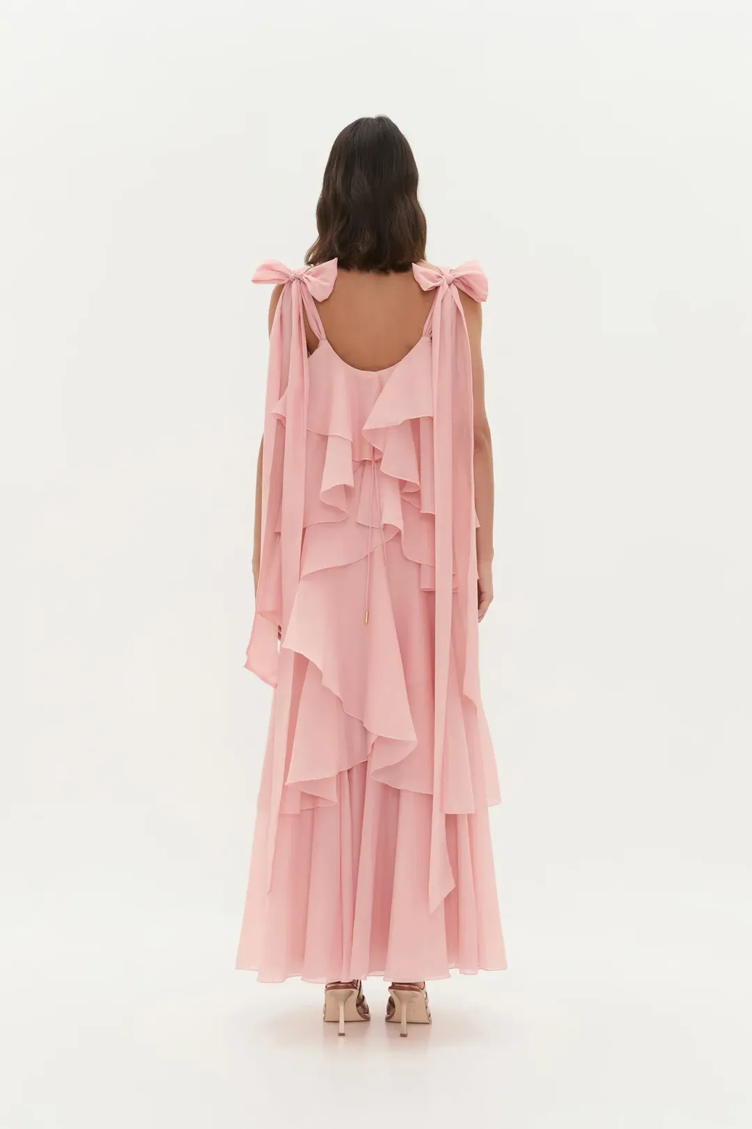 Aje Gracie Maxi Dress Size 16 in Muted Rose Pink for rent on The Volte - main image