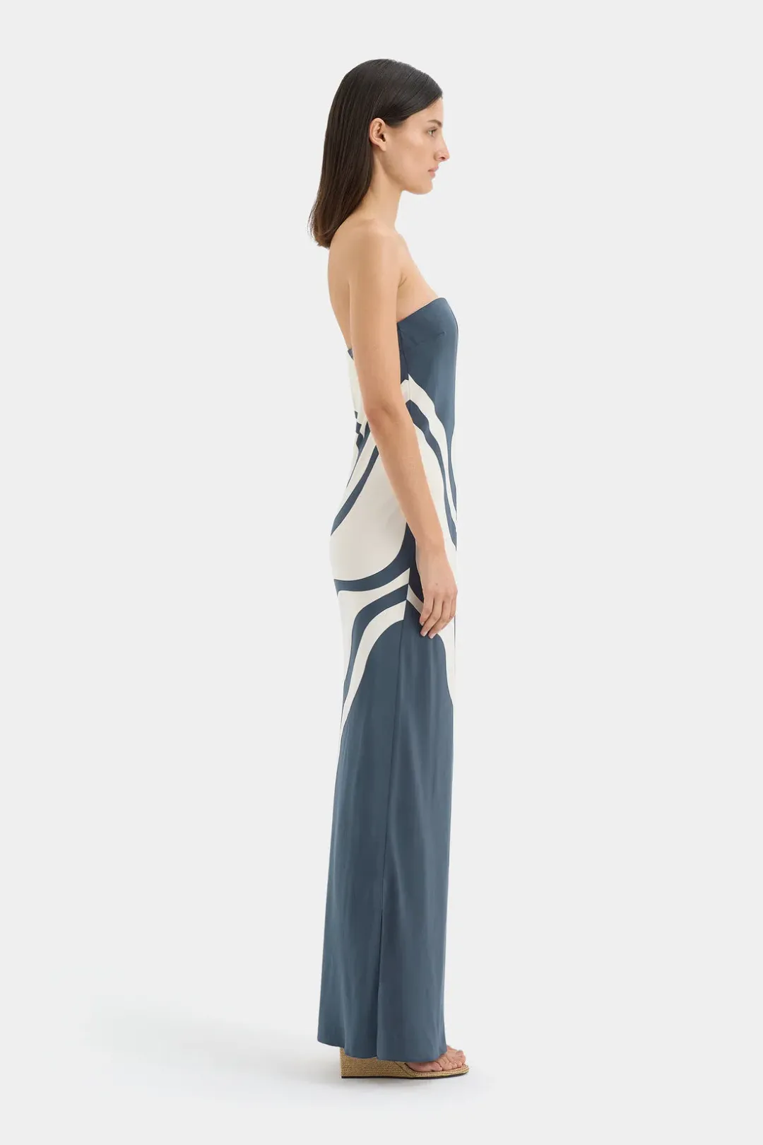 Sir. Lilou Strapless Midi Dress 6P for rent on The Volte - main image
