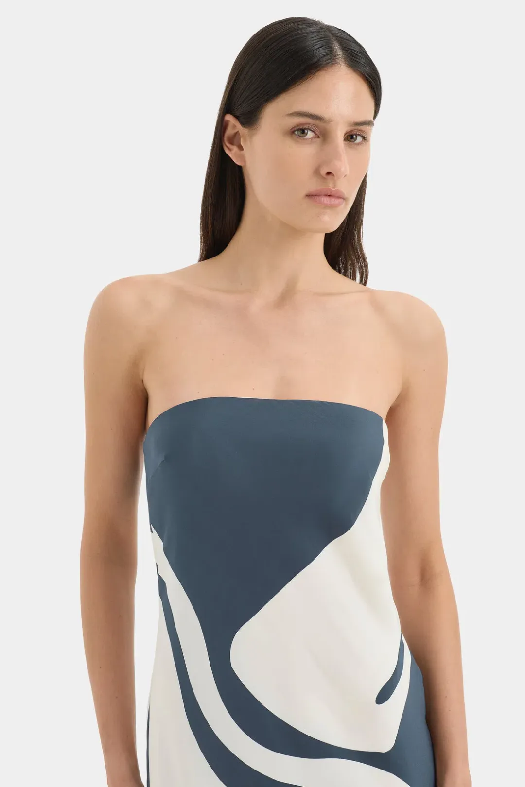 Sir. Lilou Strapless Midi Dress 6P for rent on The Volte - main image