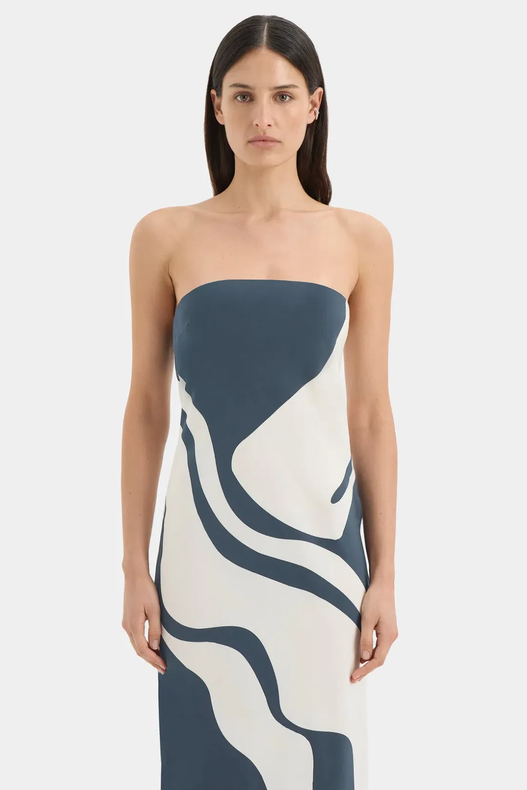Sir. Lilou Strapless Midi Dress 6P for rent on The Volte - main image