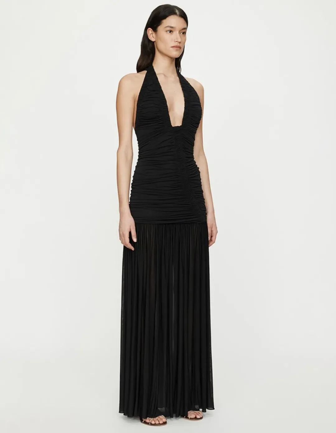 Christopher Esber Orion Gown in Black AU 6 for rent on The Volte - main image