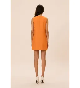 Rachel Gilbert Ludovica Shift Mini Dress in Orange AU6 for rent on The Volte - image 2