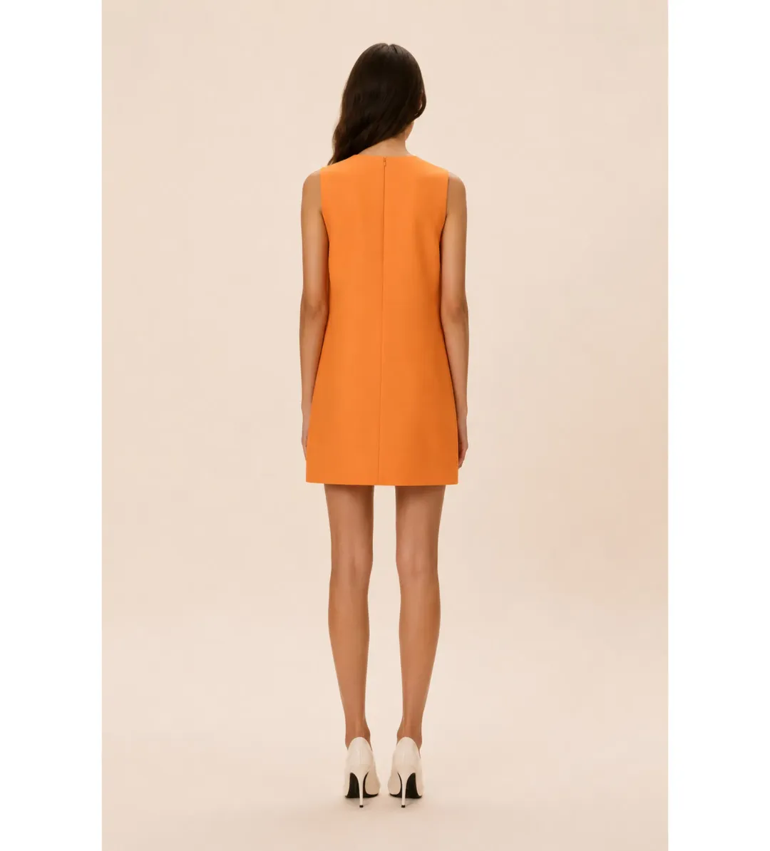 Rachel Gilbert Ludovica Shift Mini Dress in Orange AU10 for rent on The Volte - main image