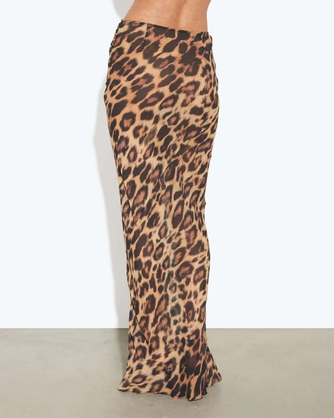 Rat & Boa Monique Top Size S/AU8 and Maxi Skirt Size M/AU10 Set in Leopard Print for rent on The Volte - main image