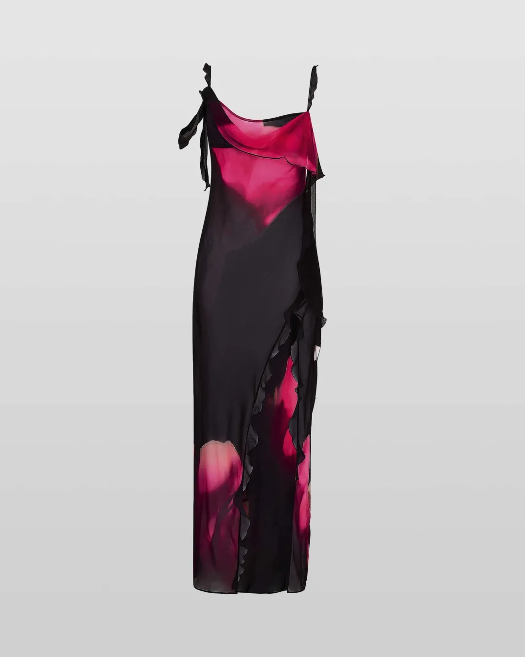 Rat & Boa Aurelia Maxi Dress Black/Tulip Print Size S / AU 8 for rent on The Volte - main image