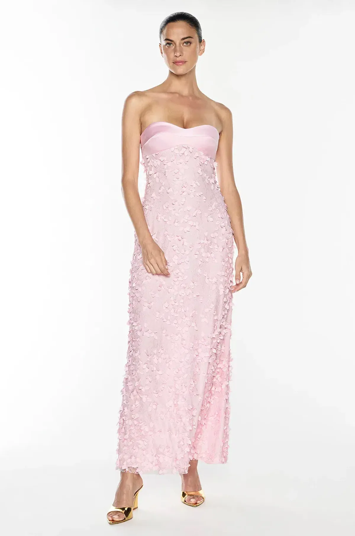ENCHANTMENT BALCONETTE DRESS | PETAL PINK - SIZE 8 for rent on The Volte - main image