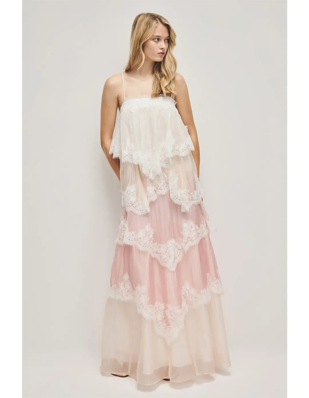 Aje Ophelia Lace Gown Multi Size 10 for rent on The Volte - main image
