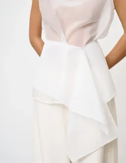 One Of Others Hazel White Tank Top for rent on The Volte - image 8